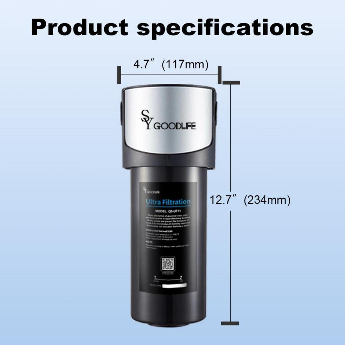 Wasserfilter Direktanschluss für Küche – 0,01 Mikron