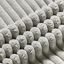 Topfinel Kissenbezug Kordsamt Zierkissenbezug 40x60 cm Grau