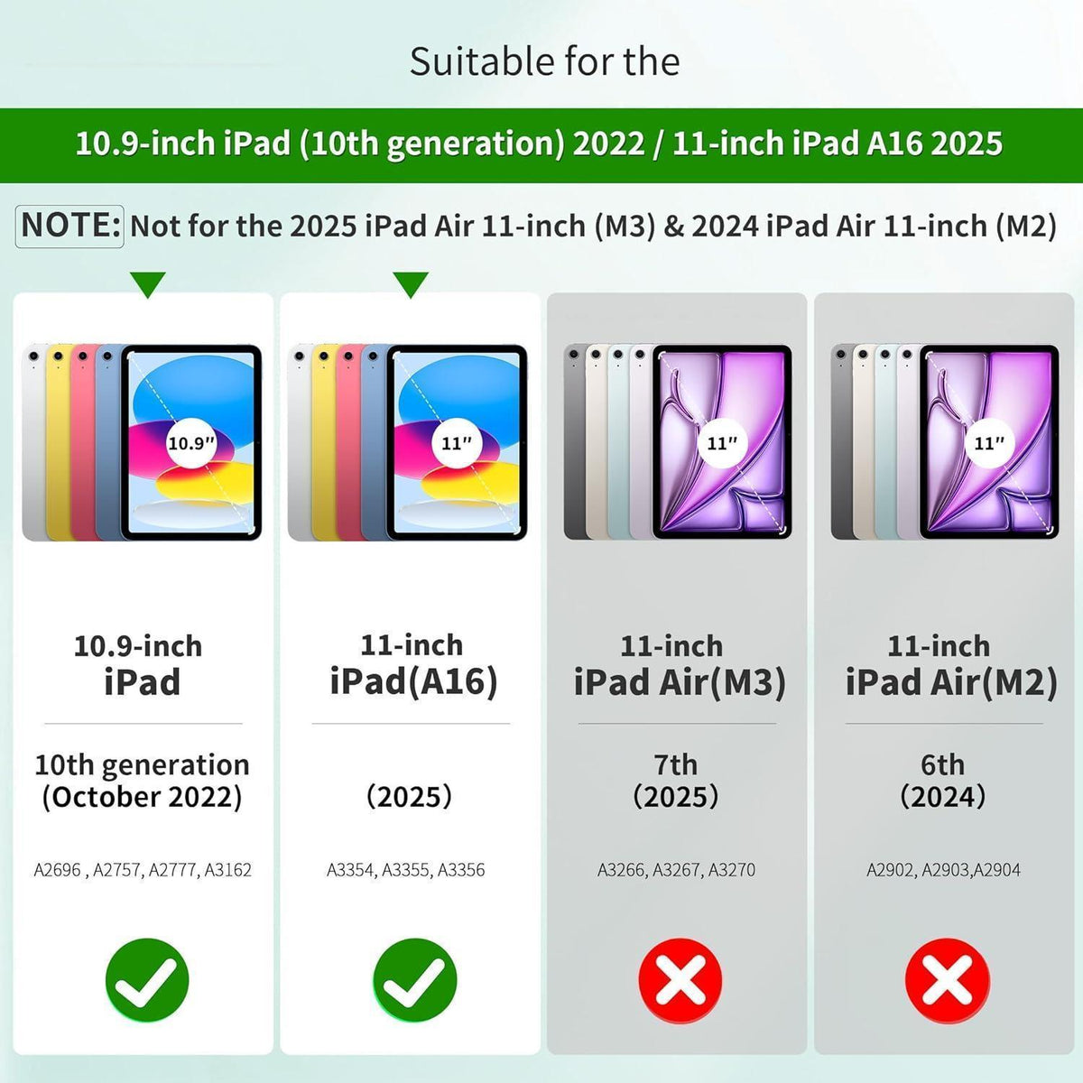 iPad Hülle mit Stifthalter, dreifach faltbar, Auto Schlafen/Wachen, Dunkelgrau