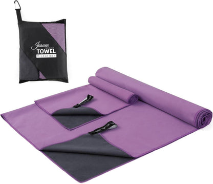 Mikrofaser Handtuch Set Sporthandtuch Reisehandtuch Strandtuch 2 Stück