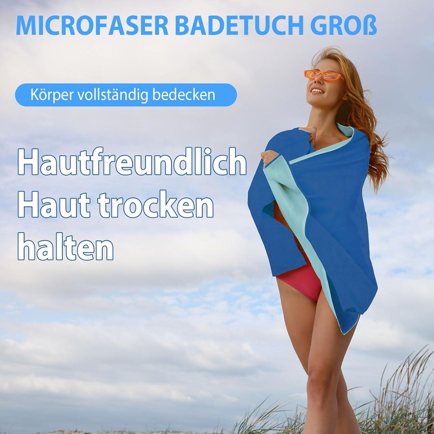 Mikrofaser Handtuch Set Sporthandtuch Reisehandtuch Outdoor