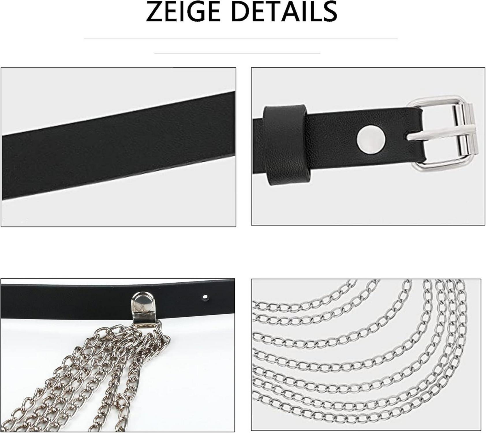 TUYMNI Damen Punk Leder Harness Strümpfe Strapse Aushöhlen Oberschenkel Dessous
