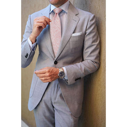 Elegante Herren Krawatte Hochzeit Set Bady-Rosa