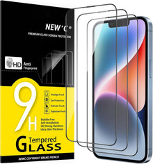 Displayschutzglas iPhone 14 13 13 Pro 6,1 Zoll (3 Stück) 9H