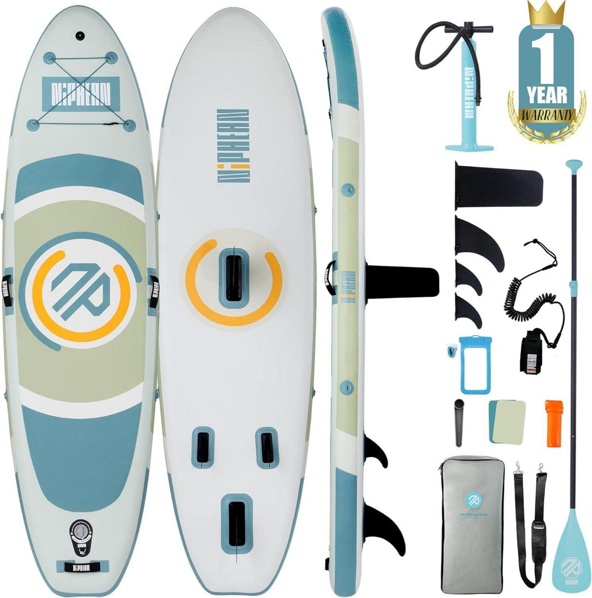 Aufblasbares Stand Up Paddling Board mit Zubehör - Ideal für Anfänger