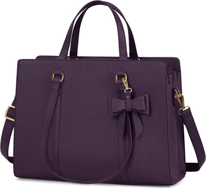 Schwarze Handtasche Damen Große Laptoptasche PU Leder Umhängetasche