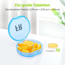 Tablettenbox 7 Tage Große Fächer BPA-frei Ergonomisch