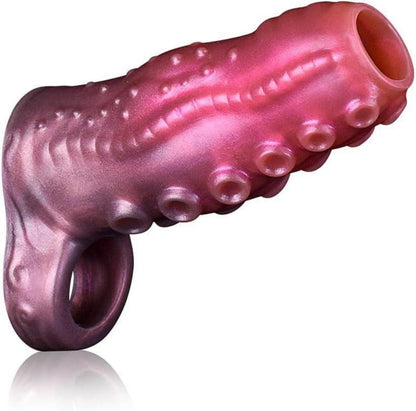 Penis Sleeve Silikon Hodenring Penishülle Manschette Sexspielzeug
