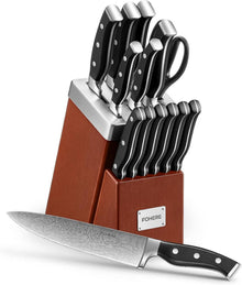 Selbstschärfendes Messerblock Set 14-teilig Edelstahl Ergonomisch