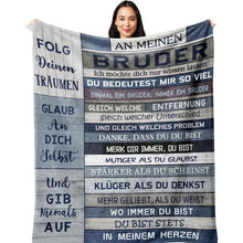 Bruder Geschenk Decke 150x130cm - Kuschelig & Warm