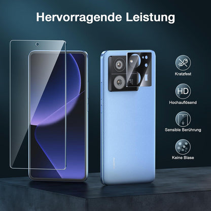 Panzer Schutzglas Xiaomi 13T/13T Pro 2+2 Schutzfolien Klar 9H