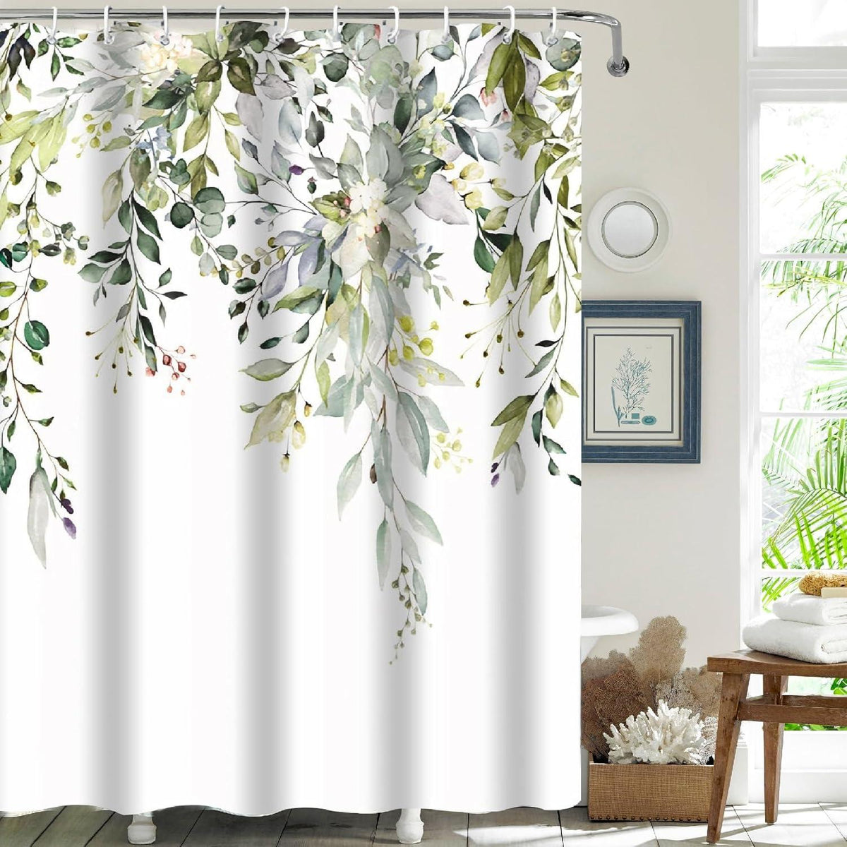 PHANPINT Duschvorhang Anti-schimmel Textil Wasserdicht 200x240cm