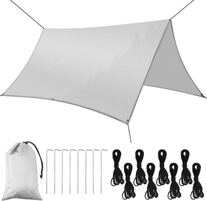 Ultraleichte Campingzeltplane 3x3m Wasserdicht mit Zubehör