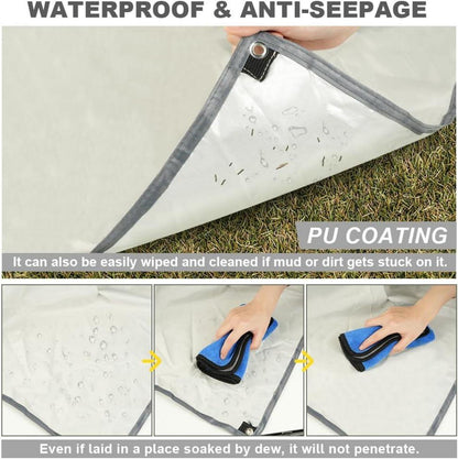Ultraleichte Campingzeltplane 3x3m Wasserdicht mit Zubehör