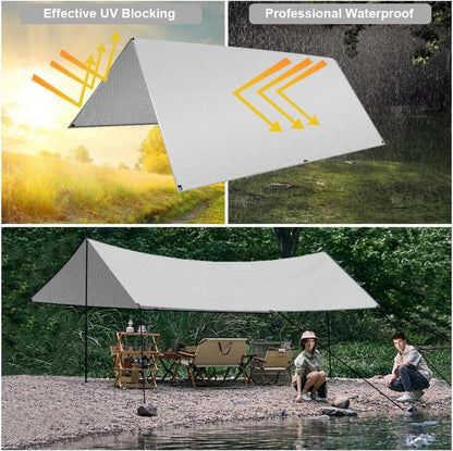 Flintronic Tarp 3x3m Wasserdicht UV Schutz Camping Sonnensegel Zelt