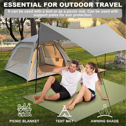 Flintronic Tarp Zeltplane 3x3m Wasserdicht UV Camping Sonnensegel