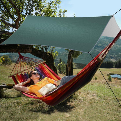 Flintronic Tarp Wasserdicht 3x3m, Ultraleicht Zeltplanen, UV Schutz Camping Sonnensegel, Armeegrün