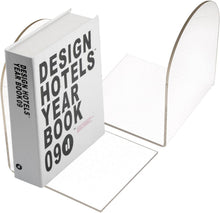 Buchstütze 2er Pack Acryl Transparent Bücherhalter Organizer