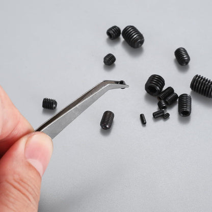 Madenschrauben Set 540tlg. Innensechskant M2-M8 Edelstahl schwarz