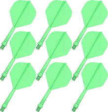 Präzisionsgeformte Dart Flights und Schäfte, 2-in-1 Dart