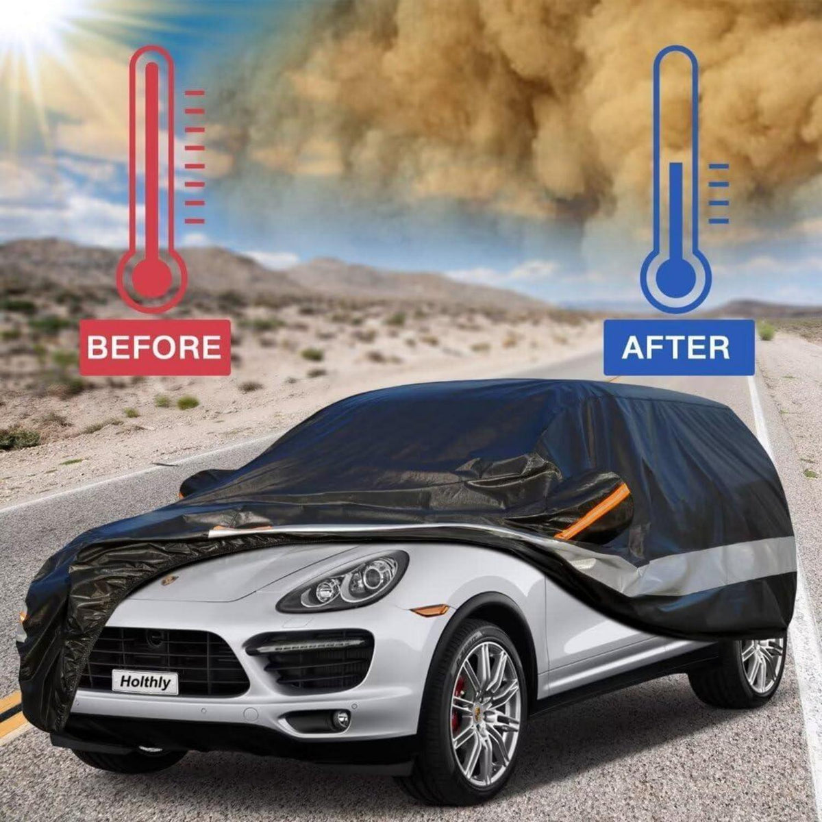 Auto Abdeckplane Porsche Cayenne (2002-2024) Wasserdicht & Atmungsaktiv
