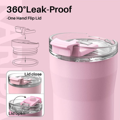 Thermobecher 500ml Edelstahl Doppelwandig Isoliert Heiß/Kalt