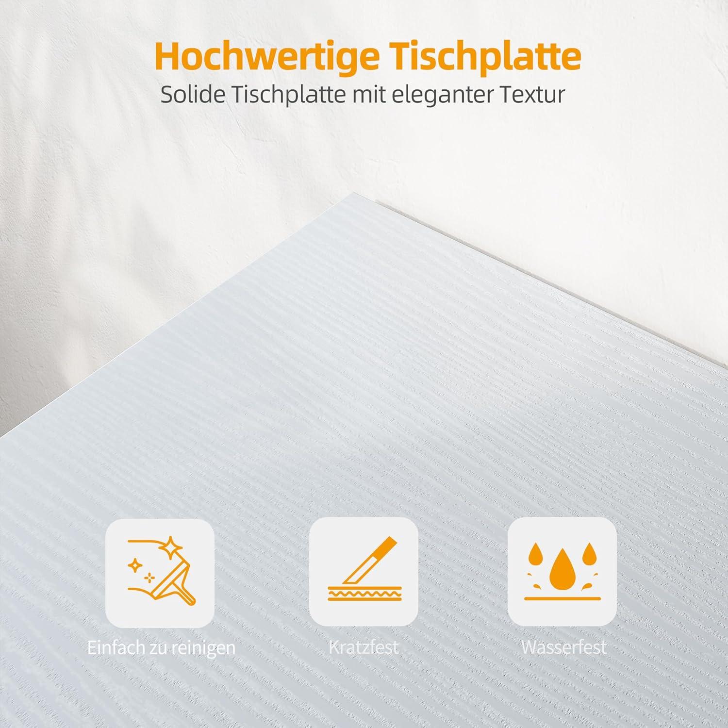 L-förmiger Schreibtisch 100x70cm mit USB & Typ C