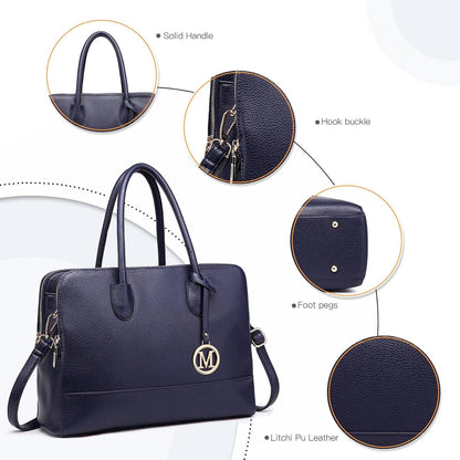 Damen Handtasche Laptoptasche Aktentasche Retro Elegant Großformat