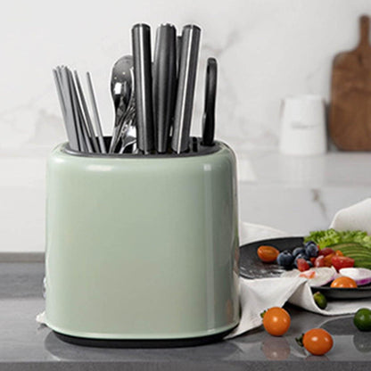 Retro Messerblock Utensilienhalter – 2in1 Küchen Organizer Grün