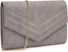 Elegante Damen Umschlag Clutch mit Magnetverschluss