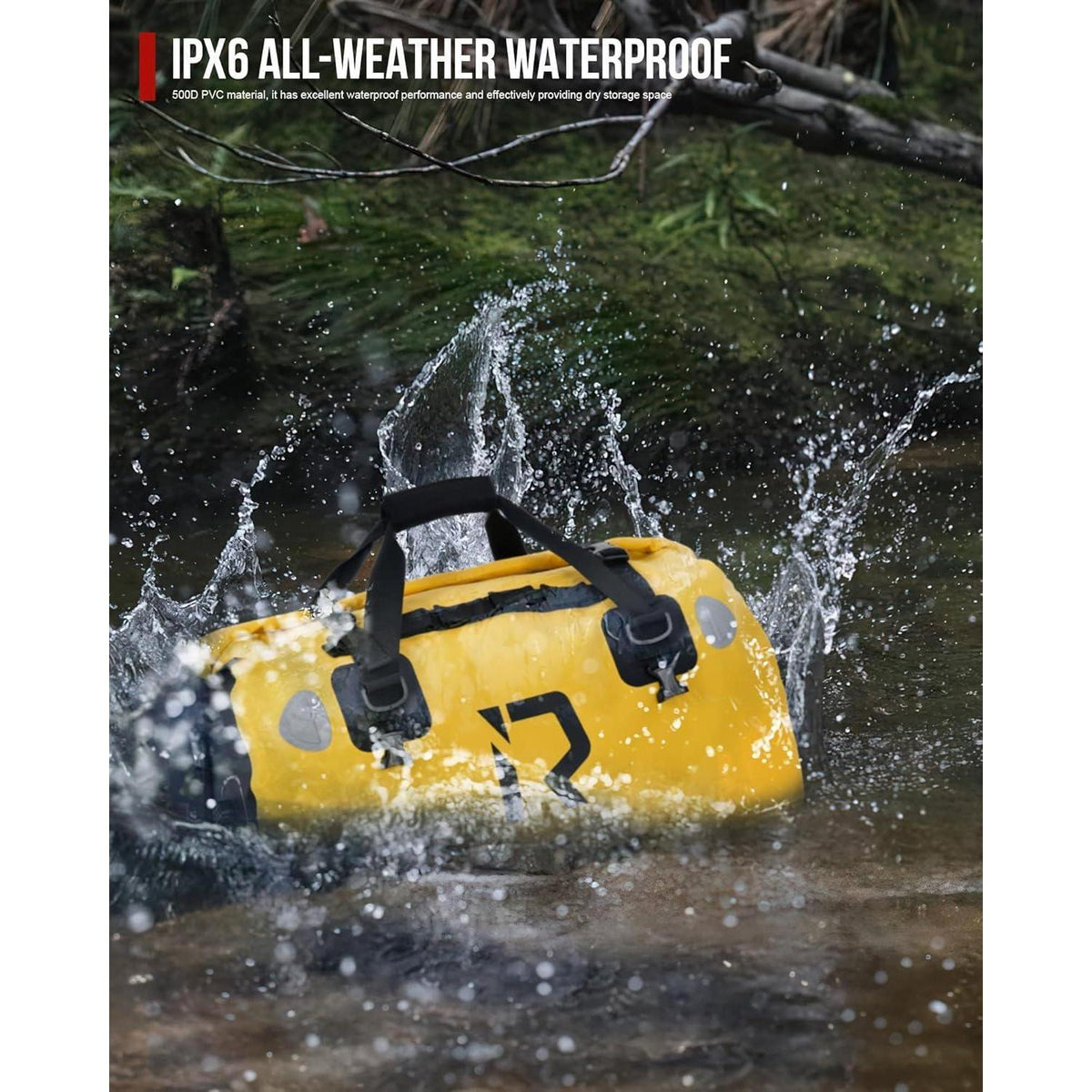 Motorrad Gepäckrolle 30L – Wasserdicht & Vielseitig