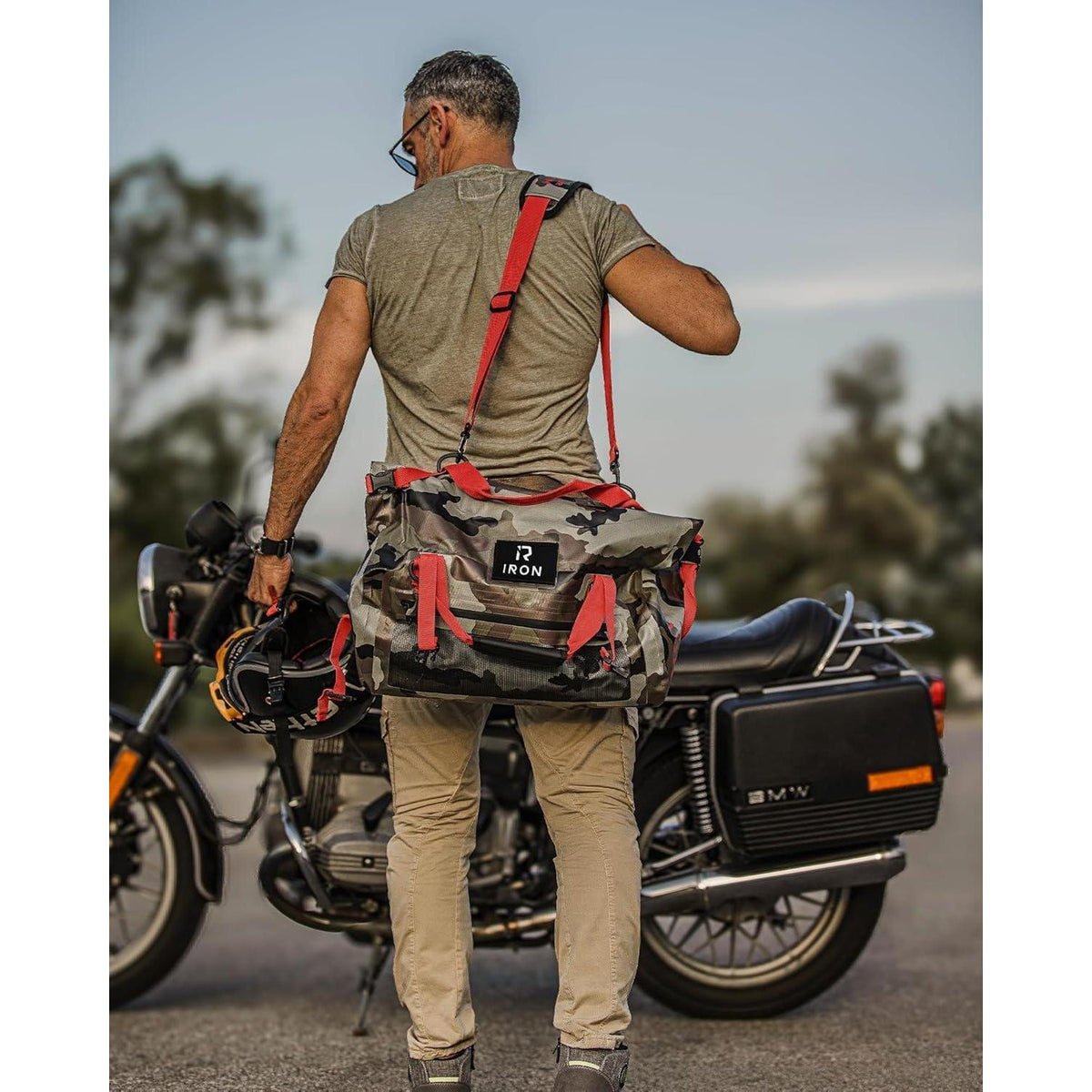 Motorrad Hecktasche 70L wasserdicht mit Rolltop