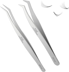 Professionelle Wimpernverlängerung Pinzette Set Edelstahl Obeyalash