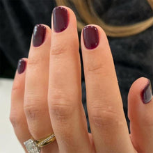 24er Set Kurze Glänzend Rote Press On Nails - Full Cover Künstliche Nägel