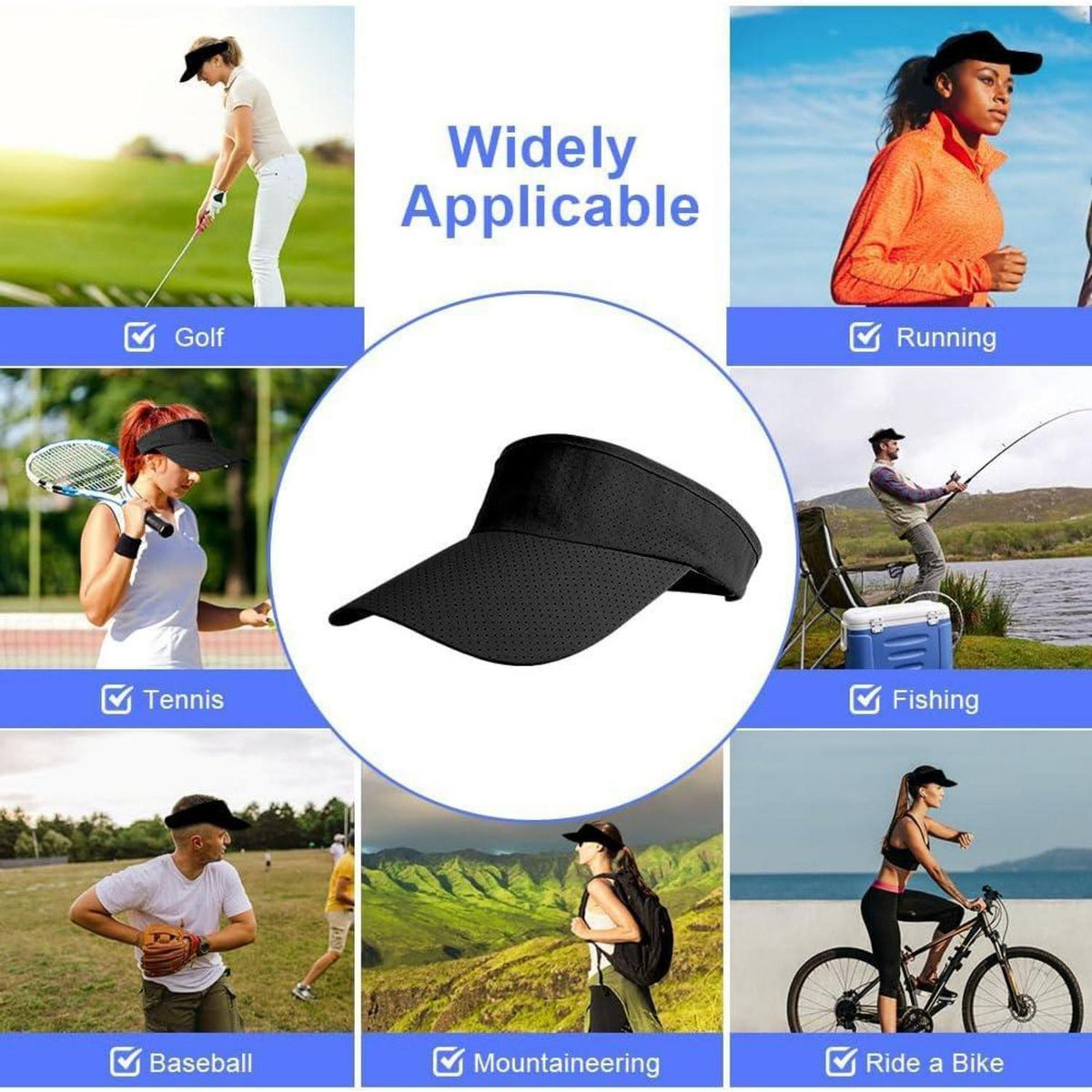 Visor Cap Damen Herren – Atmungsaktiv & Schweißabsorbierend