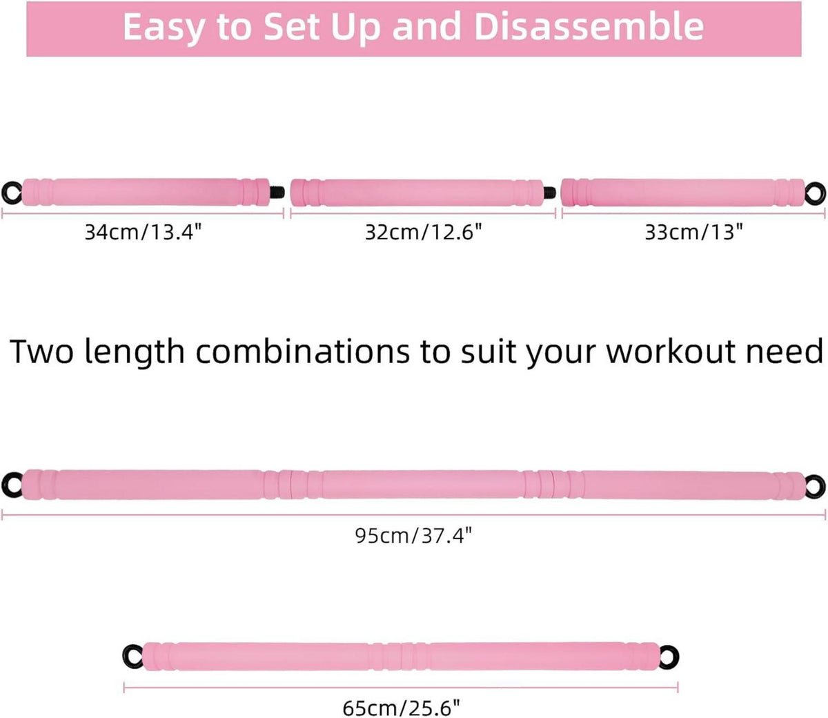 Topfinder Widerstandsbänder Stange Pilates Bar Resistance