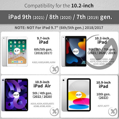 EasyAcc iPad 10.2 Zoll Hülle 9./8./7. Generation
