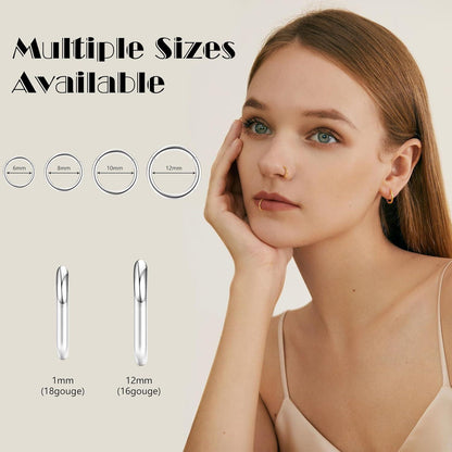 8er Set Nasenpiercing Ringe 16G/18G Chirurgenstahl Septum Clicker Gold Silber Schwarz