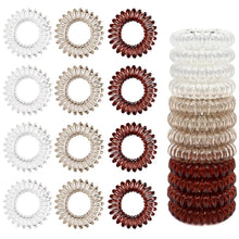 12 Spiral Haargummis Damen Telefonkabel Zopfgummis Mädchen