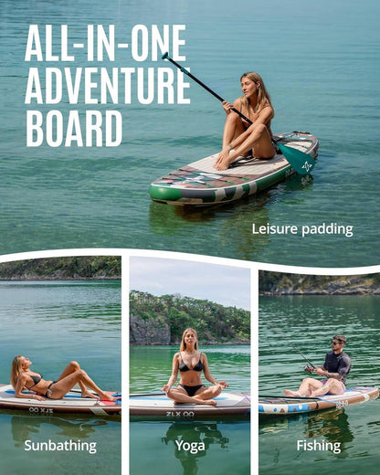 ZLX 320 cm Aufblasbares Stand Up Paddle Board Premium SUP Board für