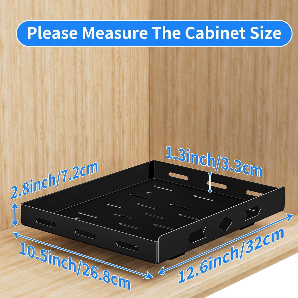 Ausziehbares Gewürzregal für Schrank Organizer küchen 32*26.8*7.5cm