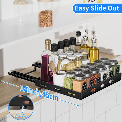 Ausziehbares Gewürzregal Schrank Organizer küchen Geeignet Gewürze