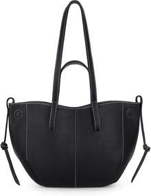 Handtasche Klein Tote Bag Damen Weiche Leder Tragetasche Retro Braun