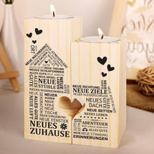 Einzigartige Kerzenhalter aus Holz - Einweihungsgeschenk