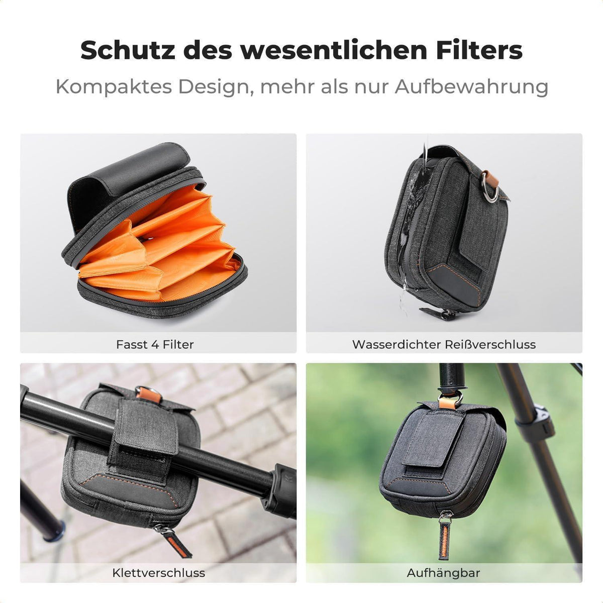 Magnetisches Filterset 46mm mit Adapterring und Tasche