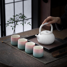 Japanische Teetassen Set Rosa Grün 205ml, 4 Stück/Karton