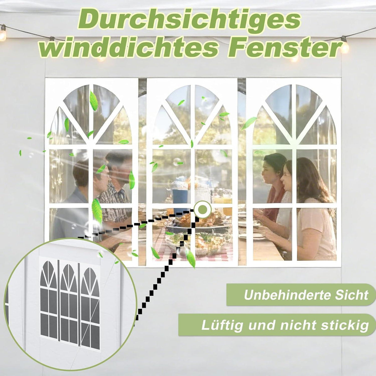 Party Zelt 3x6m – Wasserdicht & Robust für Garten & Camping