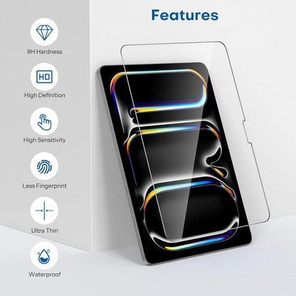 SPARIN Panzer Schutz Glas iPad Pro 11 M4 9H Härte 2 Stück