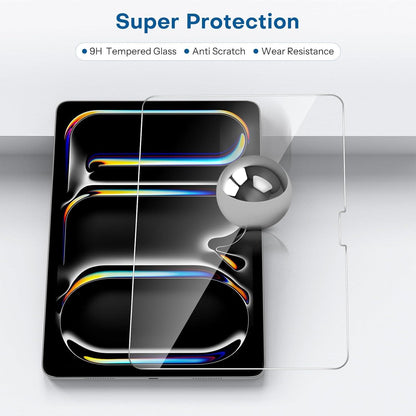 SPARIN Panzer Schutz Glas iPad Pro 11 M4 (2024) 2 Stück Folie 9H Härte Schutzglas