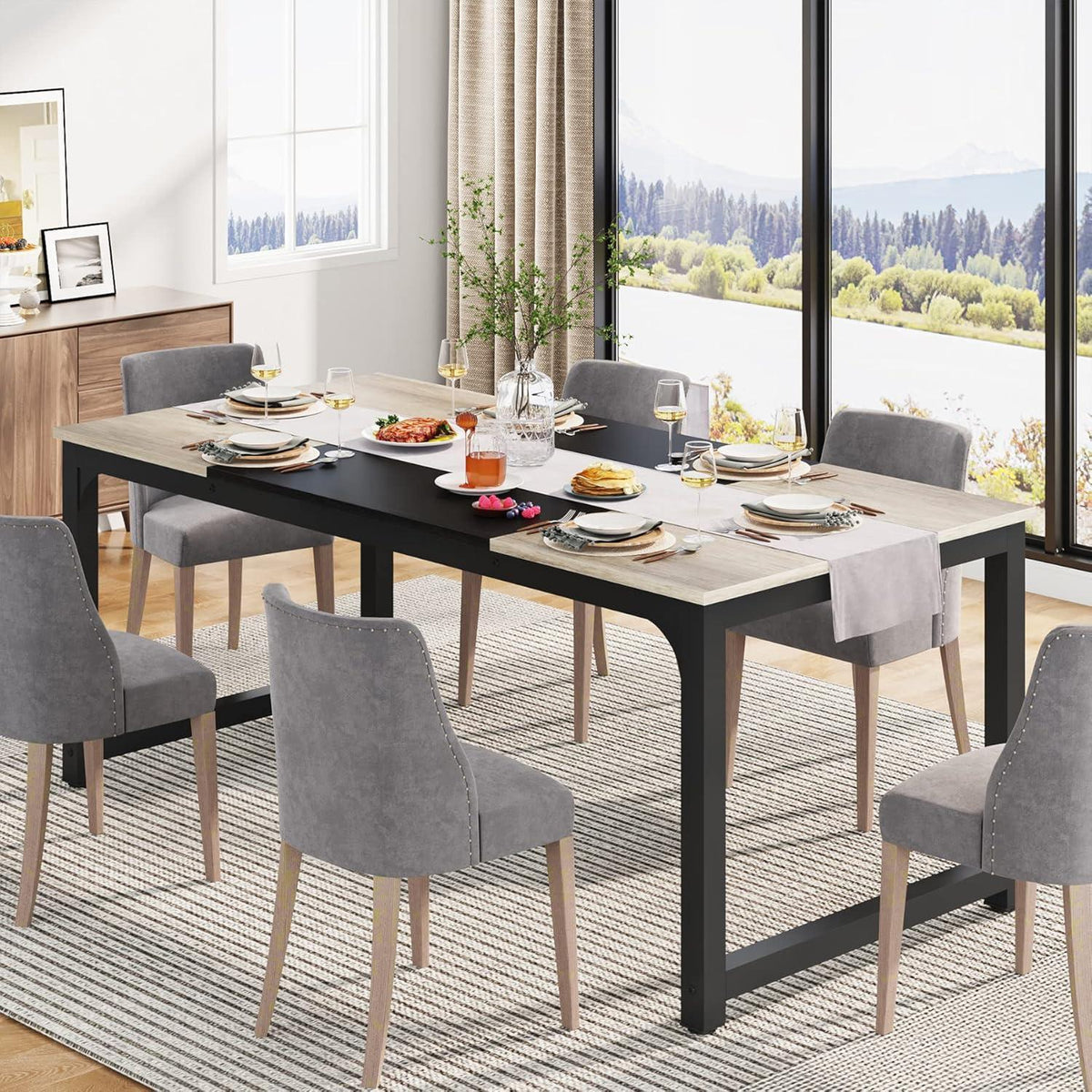 Industrietisch 180x80 cm – Küchentisch für 4-8 Personen